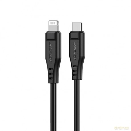 Acefast kabel MFI USB Typ C - Lightning 1,2m, 30W, 3A czarny (C3-01 black)