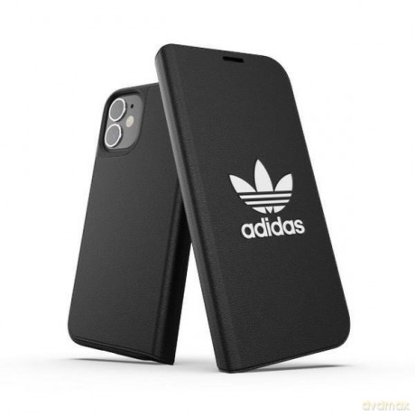 Adidas OR Booklet Case BASIC iPhone 12 Mini 5.4" czarno biały/black white 42226