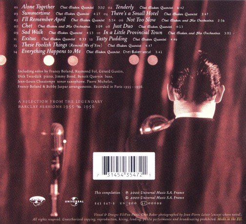 Chet Baker: In Paris (digipack) [CD]