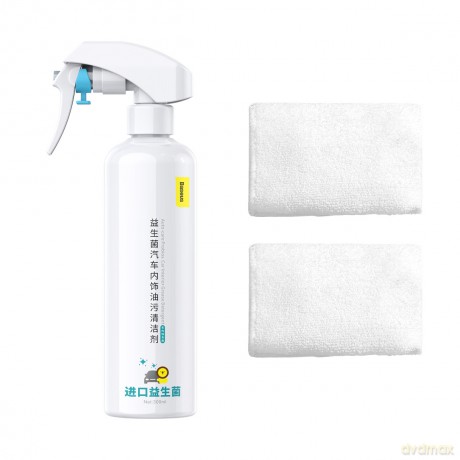 Baseus Auto-care spray do czyszczenia wnętrza samochodu 300ml biały (CRYH000002)