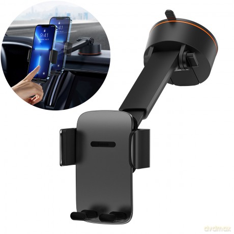 Baseus Easy Control Pro uchwyt na kokpit/kratkę czarny (Suction Cup Version)(SUYK020001) [UCHWYT]
