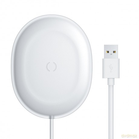Baseus Jelly bezprzewodowa ładowarka Qi 15 W do telefonu słuchawek + kabel USB - USB Typ C biały (WXGD-02)