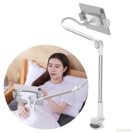 Baseus Otaku uniwersalny uchwyt na telefon tablet stojak lazy holder srebrny (SULR-B0S) [UCHWYT]