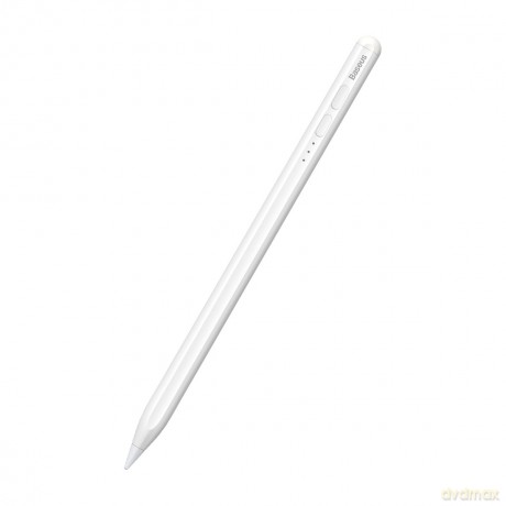 Baseus Smooth Writing Active Stylus rysik ze wskaźnikiem LED do iPad biały + kabel zasilający USB-C 3A 0.3m i wymienna końcówka Active (SXBC000202)