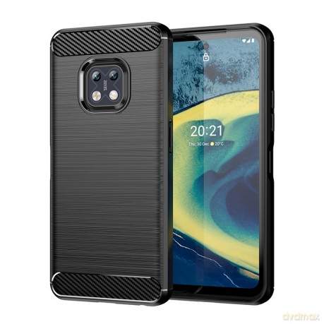 Carbon Case elastyczne etui pokrowiec Nokia XR20 czarny