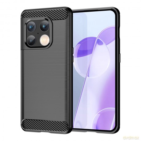 Carbon Case elastyczne etui pokrowiec OnePlus 10 Pro czarny