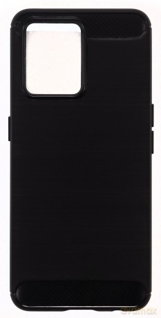 Carbon Case elastyczne etui pokrowiec Realme 9 Pro + (9 Pro Plus) czarny