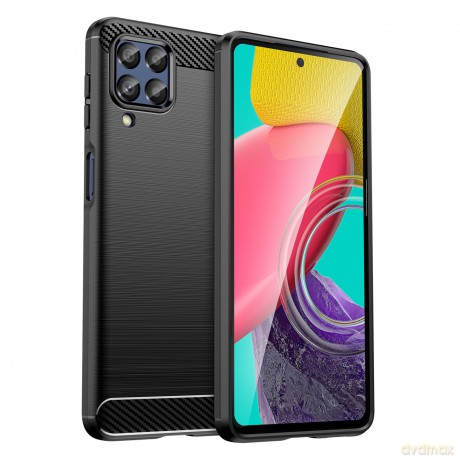 Carbon Case elastyczne etui pokrowiec Samsung Galaxy M53 5G czarny