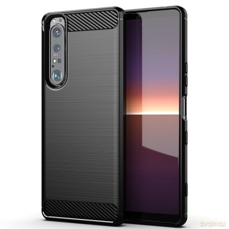 Carbon Case elastyczne etui pokrowiec Sony Xperia 1 III czarny