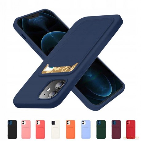 Card Case silikonowe etui portfel z kieszonką na kartę dokum
