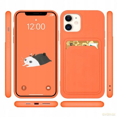 Card Case silikonowe etui portfel z kieszonką na kartę dokum