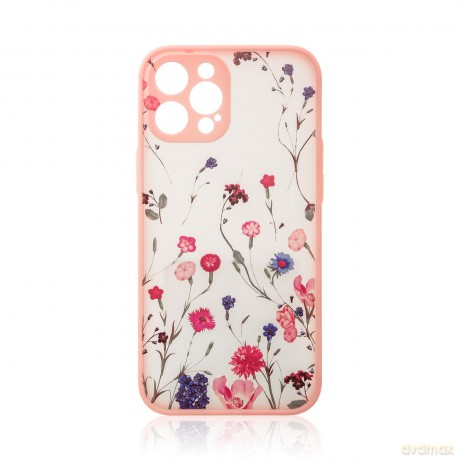 Design Case etui do iPhone 13 pokrowiec w kwiaty różowy