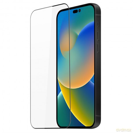 Dux Ducis 10D Tempered Glass wytrzymałe szkło hartowane 9H na cały ekran z ramką iPhone 14 Pro czarny (case friendly)