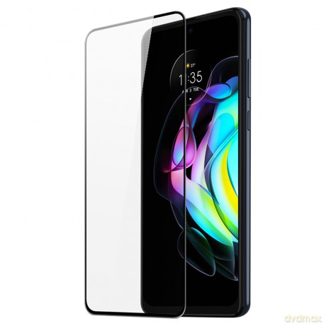 Dux Ducis 9D Tempered Glass wytrzymałe szkło hartowane 9H na cały ekran z ramką Motorola Moto Edge 20 czarny (case friendly)