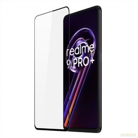 Dux Ducis 9D Tempered Glass wytrzymałe szkło hartowane 9H na cały ekran z ramką Realme 9 Pro + (9 Pro Plus) czarny (case friendly)
