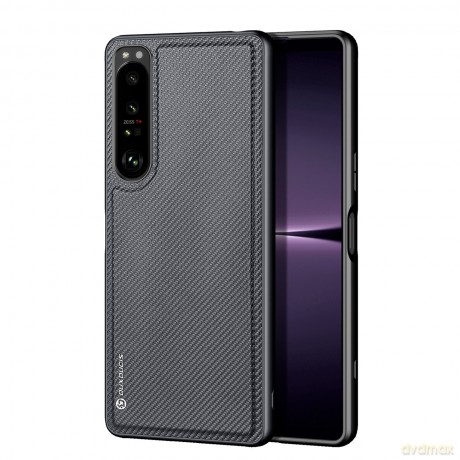 Dux Ducis Fino etui pokrowiec pokryty nylonowym materiałem Sony Xperia 1 IV czarny