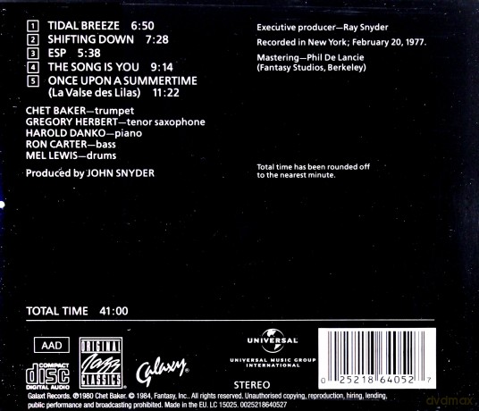 Chet Baker: Once Upon A Summertime [CD]