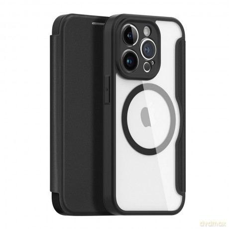 Dux Ducis Skin X Pro etui iPhone 14 Pro magnetyczny pokrowiec MagSafe z klapką czarny