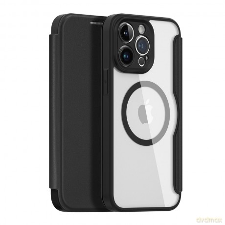 Dux Ducis Skin X Pro etui iPhone 14 Pro Max magnetyczny pokrowiec MagSafe z klapką czarny
