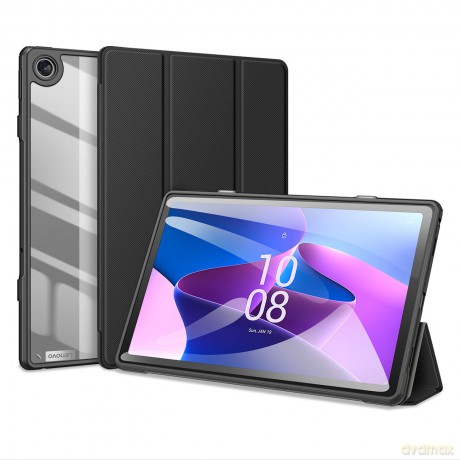 Dux Ducis Toby pancerne etui z klapką Smart Case do Lenovo Tab M10 Gen 3 z uchwytem na rysik czarny