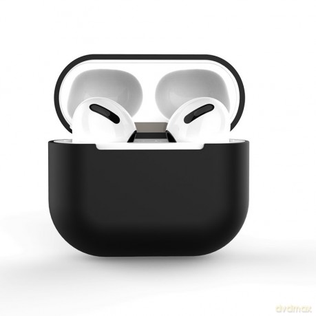 Etui do AirPods Pro silikonowy miękki pokrowiec na słuchawki czarny (case C)