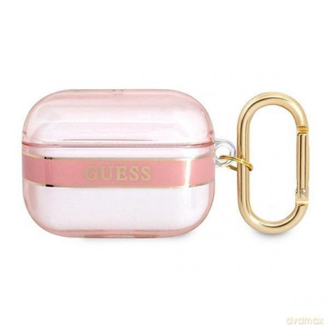 Guess GUAPHHTSP AirPods Pro cover różowy/pink Strap Collection