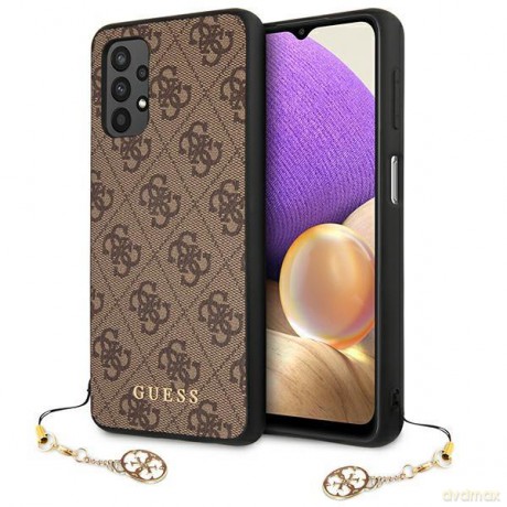 Guess GUHCA325GF4GBR A325 A32 LTE brązowy/brown hard case 4G Charms Collection