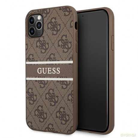 Guess GUHCN654GDBR iPhone 11 Pro Max 6,5" brązowy/brown hardcase 4G Stripe