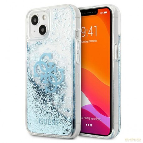 Guess GUHCP13MLG4GBL iPhone 13 6,1" niebieski/blue hardcase 4G Big Liquid Glitter
