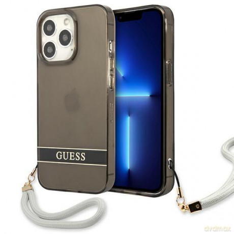 Guess GUHCP13XHTSGSK iPhone 13 Pro Max 6,7" czarny/black hardcase Translucent Stap