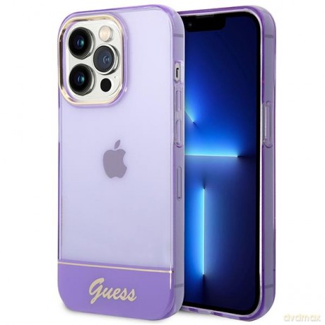 Guess GUHCP14LHGCOU iPhone 14 Pro 6,1" fioletowy/purple hardcase Translucent