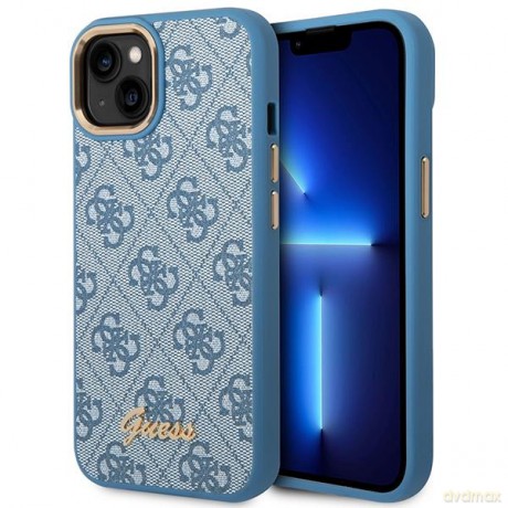 Guess GUHCP14MHG4SHB iPhone 14 Plus 6,7" niebieski/blue hard case 4G Vintage Gold Logo