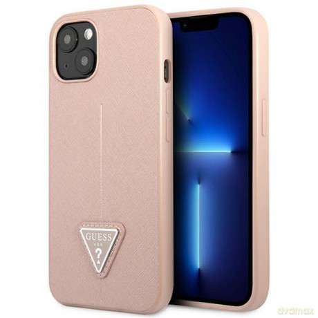 Guess GUHCP14MPSATLP iPhone 14 Plus 6,7" różowy/pink hardcase SaffianoTriangle Logo