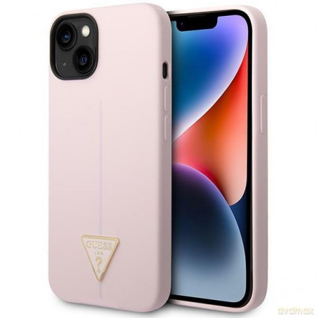 Guess GUHCP14MSLTGU iPhone 14 Plus 6,7" fioletowy/purple hardcase Silicone Triangle