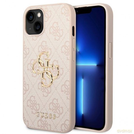 Guess GUHCP14S4GMGPI iPhone 14 6,1" różowy/pink hardcase 4G Big Metal Logo