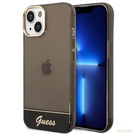 Guess GUHCP14SHGCOK iPhone 14 6,1" czarny/black hardcase Translucent