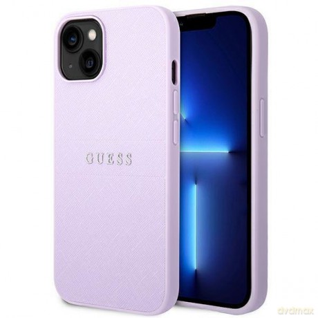 Guess GUHCP14SPSASBPU iPhone 14 6,1" fioletowy/purple Saffiano Strap