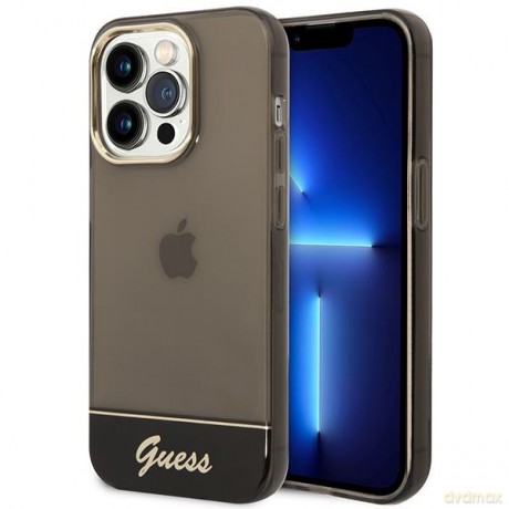 Guess GUHCP14XHGCOK iPhone 14 Pro Max 6,7" czarny/black hardcase Translucent