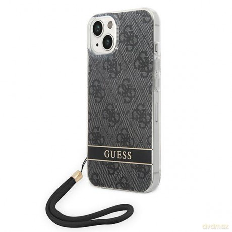 Guess GUOHCP14MH4STK iPhone 14 Plus 6,7" czarny/black hardcase 4G Print Strap