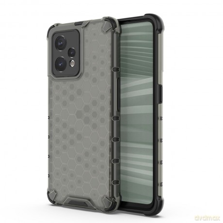 Honeycomb etui pancerny pokrowiec z żelową ramką Realme 9 Pro + (9 Pro Plus) czarny