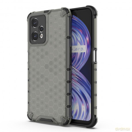 Honeycomb etui pancerny pokrowiec z żelową ramką Realme 9 Pro czarny