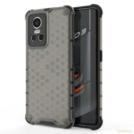 Honeycomb etui pancerny pokrowiec z żelową ramką Realme GT Neo 3 czarny