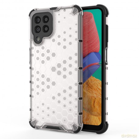 Honeycomb etui pancerny pokrowiec z żelową ramką Samsung Galaxy M33 5G przezroczysty