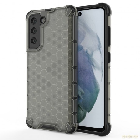 Honeycomb etui pancerny pokrowiec z żelową ramką Samsung Galaxy S21 FE czarny