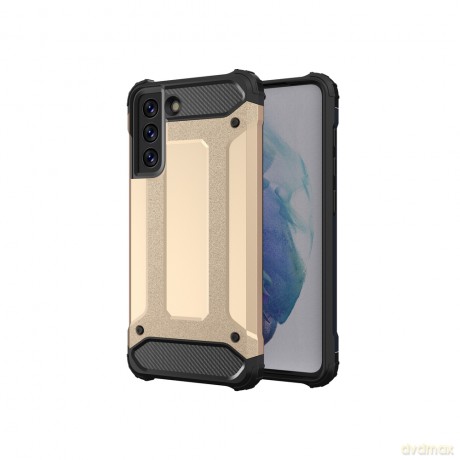 Hybrid Armor pancerne hybrydowe etui pokrowiec Samsung Galaxy S21 FE złoty
