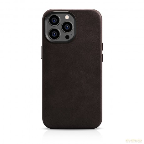 iCarer Oil Wax Premium Leather Case skórzane etui iPhone 14 Pro magnetyczne z MagSafe brązowy (WMI14220702-BN)