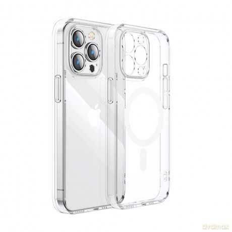 Joyroom 14D Magnetic Case magnetyczne etui do iPhone 14 kompatybilne z MagSafe przezroczysty (JR-14D5)