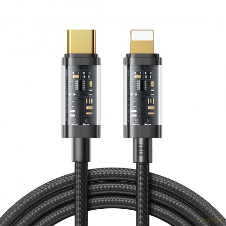 Joyroom kabel przewód USB Typ C - Lightning PD 20W 1.2m czarny (S-CL020A12-black)