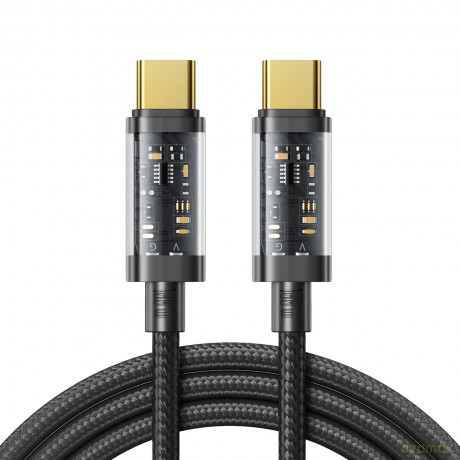 Joyroom kabel przewód USB Typ-C - USB Typ-C 100W 1,2m czarny (S-CC100A12)
