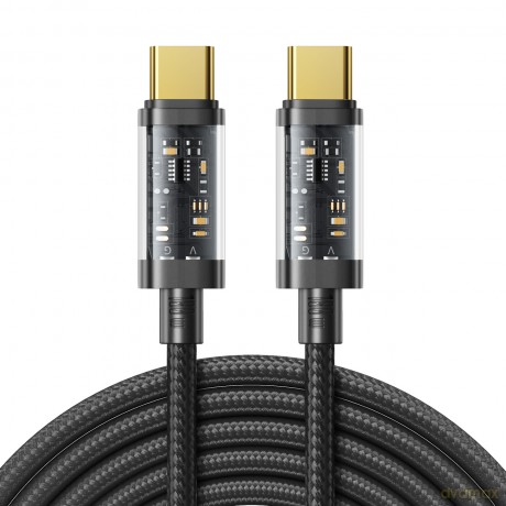 Joyroom kabel przewód USB Typ-C - USB Typ-C 100W 2m czarny (S-CC100A20)